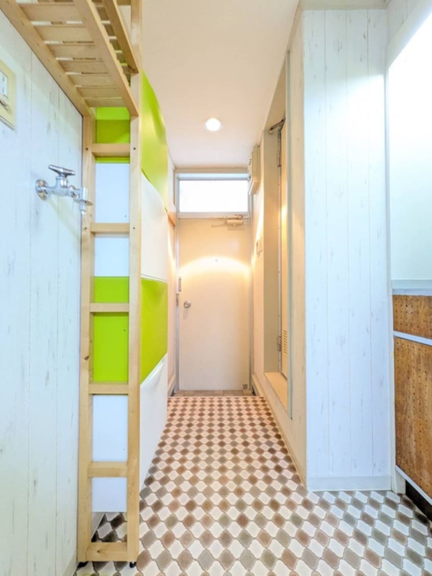 玄関 ラメ－ル桜上水