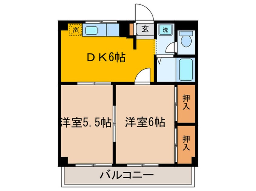 間取図 エステートピア山崎A