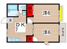 レピュートＭＫ 2DKの間取り