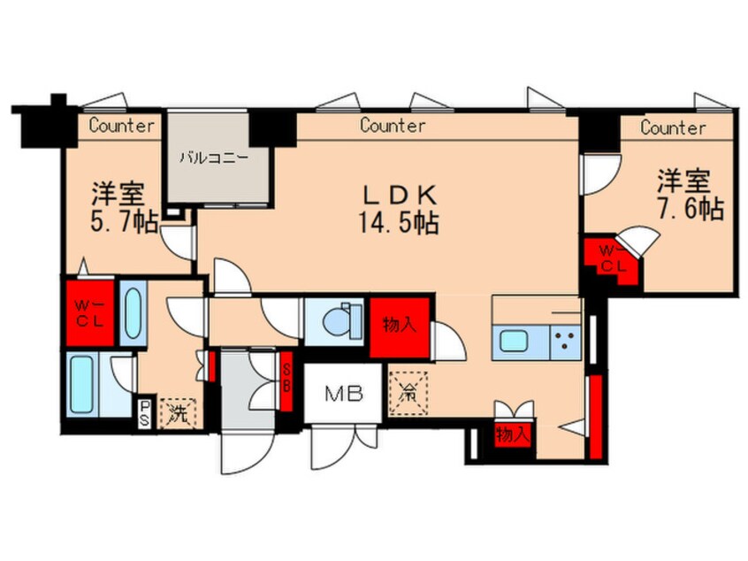 間取図 東神田テラスレジデンス