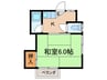 第７大永コ－ポ 1Kの間取り