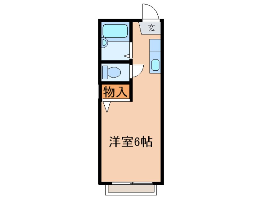 間取図 アパート松毬