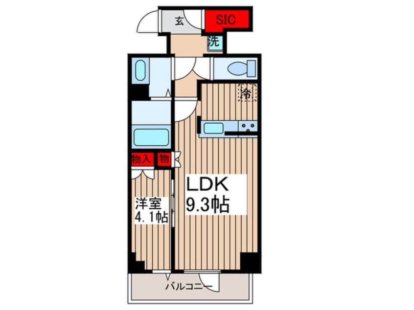 間取図 La　Douceur東神田