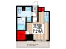 ザ・パークハビオ川口 1Rの間取り
