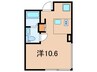 trias640 1Rの間取り