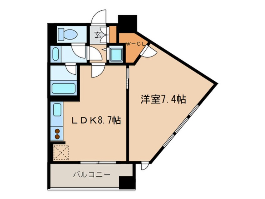 間取図 レジディア市ヶ谷