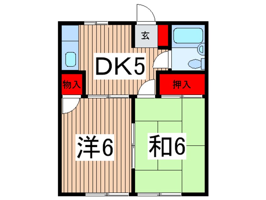 間取図 ロジュマン高麗