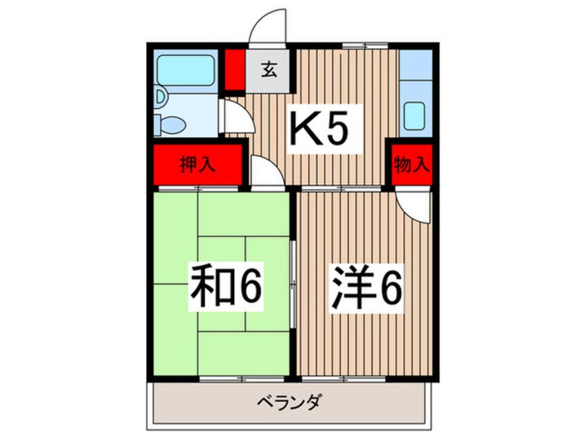 間取図 ロジュマン高麗