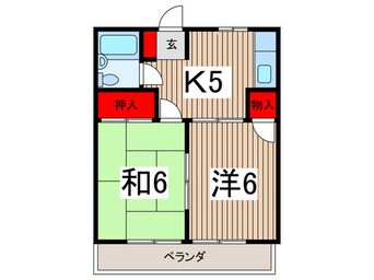 間取図 ロジュマン高麗