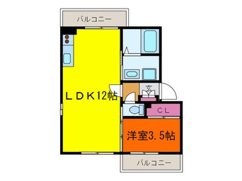 間取図 グリ－ンパ－ク