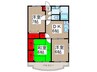 サンフラワー 3DKの間取り