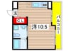 リエス千葉新宿 1Rの間取り