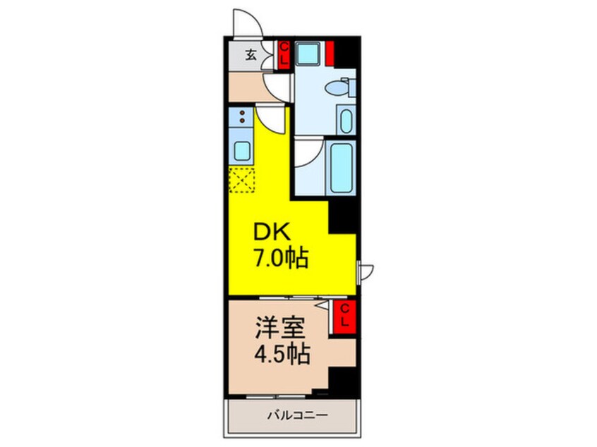 間取図 ｸﾞﾗﾝﾊﾟｾｵ日本橋ｲｰｽﾄ