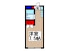 コンフォートマンション北戸田 1Rの間取り
