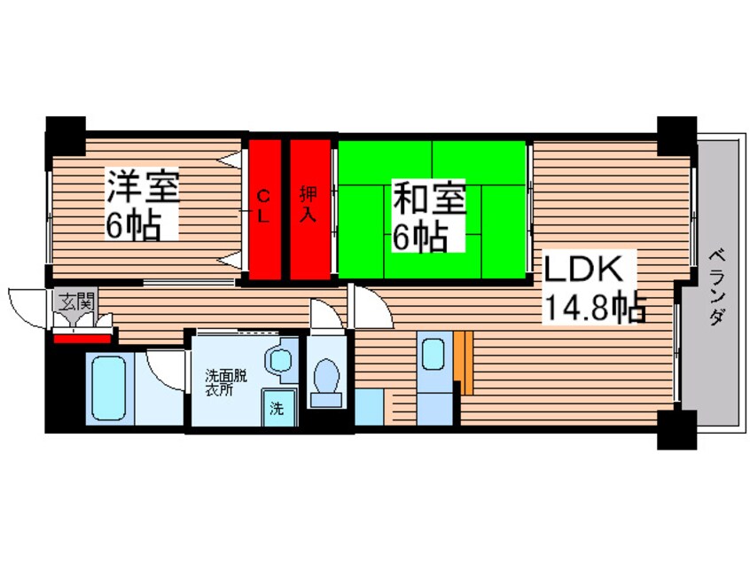 間取図 クレスト吉岡