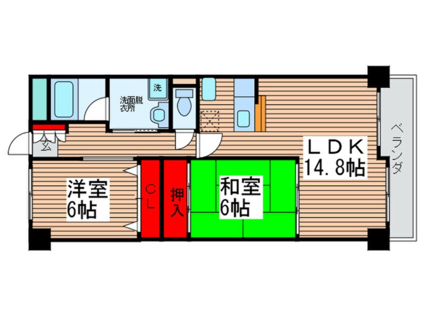 間取図 クレスト吉岡