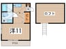 メープルヒルズ弥生台 1Kの間取り