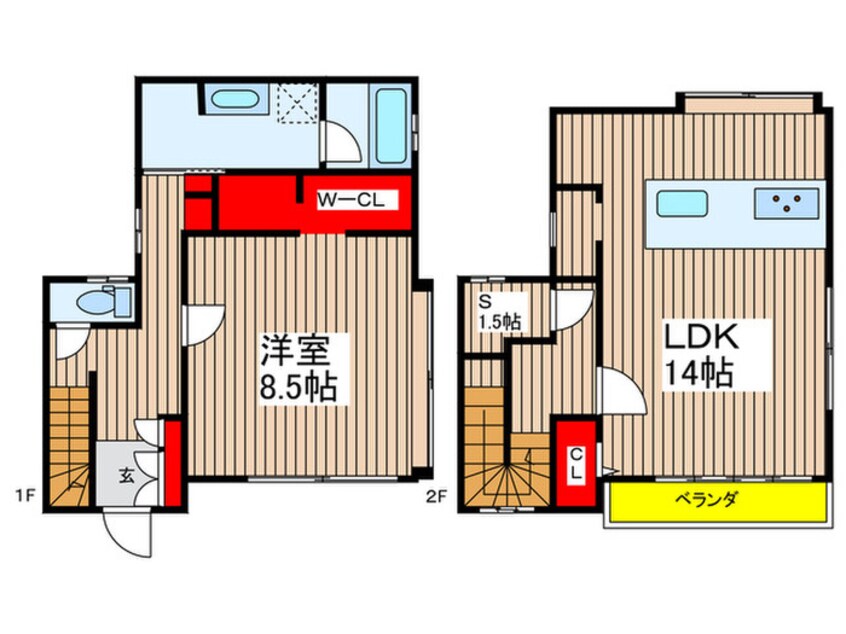 間取図 幸町四丁目貸家