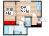 DAYS勝田台南 1DKの間取り