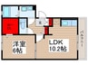 ソレーユ 1LDKの間取り