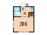 エステート白山 1Kの間取り