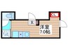 アーバンヒルズ稲毛海岸 1Rの間取り