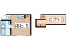 プリマ五番館 1Rの間取り