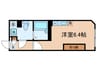 COCOFLAT IKEBUKURO 1Rの間取り