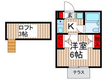 間取図 ジュネパレス松戸第１５６