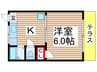 パークハイム 1Kの間取り