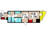ラフィスタ北綾瀬（６０４） 1DKの間取り