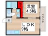 シティプライム 1LDKの間取り