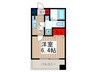 アクアタウンＥＡＳＴ１ 1Kの間取り
