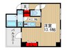 アクアタウンＥＡＳＴ１ 1Kの間取り