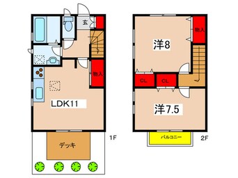 間取図 トリアス新百合ヶ丘Ｂ