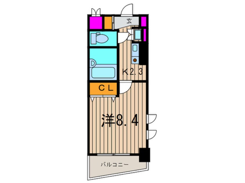 間取図 クラッセ溝の口