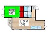 誠厚ビル 1LDKの間取り