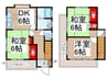 大丈ハウス 3DKの間取り