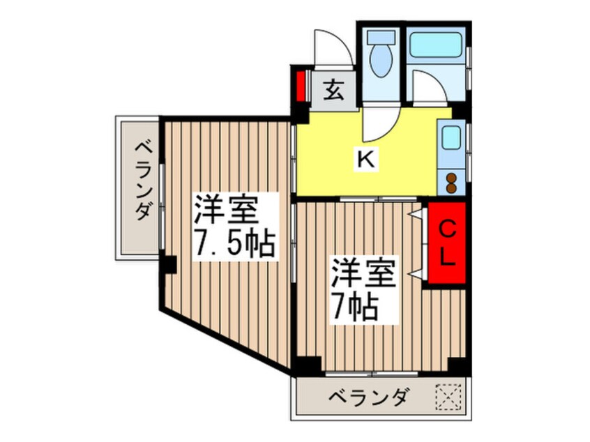 間取図 サンライズ高円寺