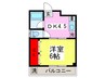 サンライズ高円寺 1DKの間取り