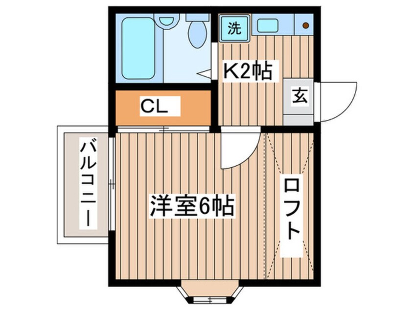 間取図 オートハイツ平塚