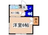 メゾン松風 1Kの間取り