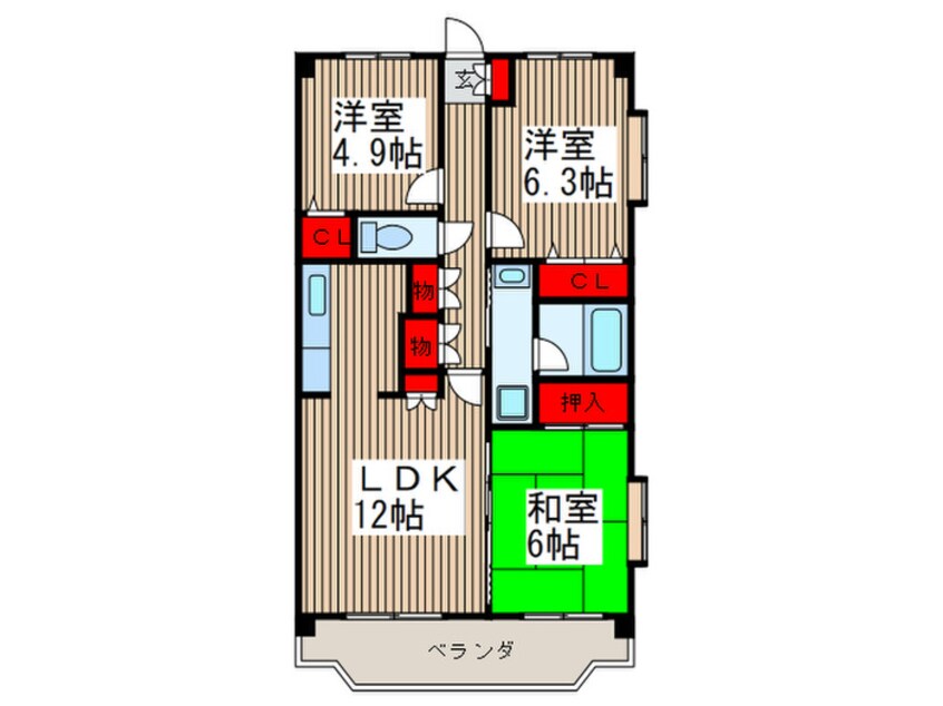 間取図 ハッピネス戸田