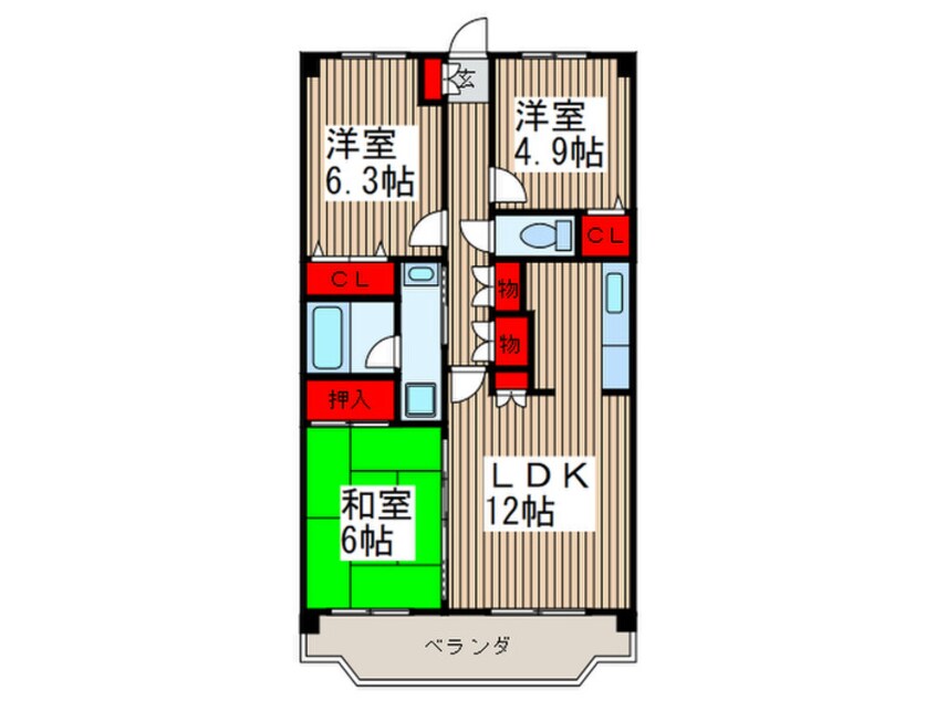 間取図 ハッピネス戸田