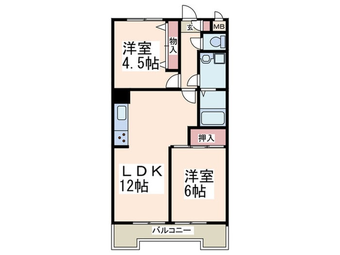 間取り図 ヒルサイド・フラッツ