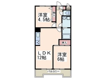 間取図 ヒルサイド・フラッツ