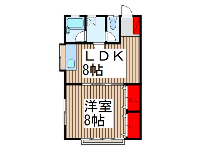 間取図 コーポ小林