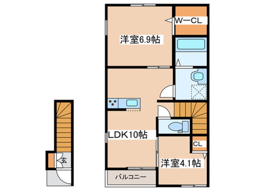 間取図 アムールフレグランスムーン