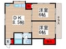 メゾン前原 2DKの間取り