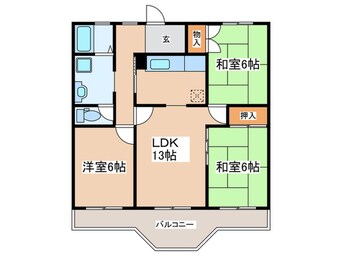 間取図 ハイツローヤル